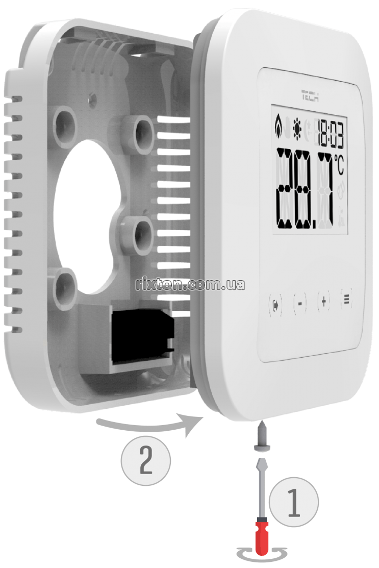 Кімнатний регулятор температури Tech ST-295-v2 (бездротовий) (білий)
