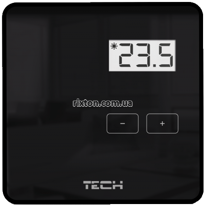 Датчик кімнатної температури Tech R-8 b (чорний)