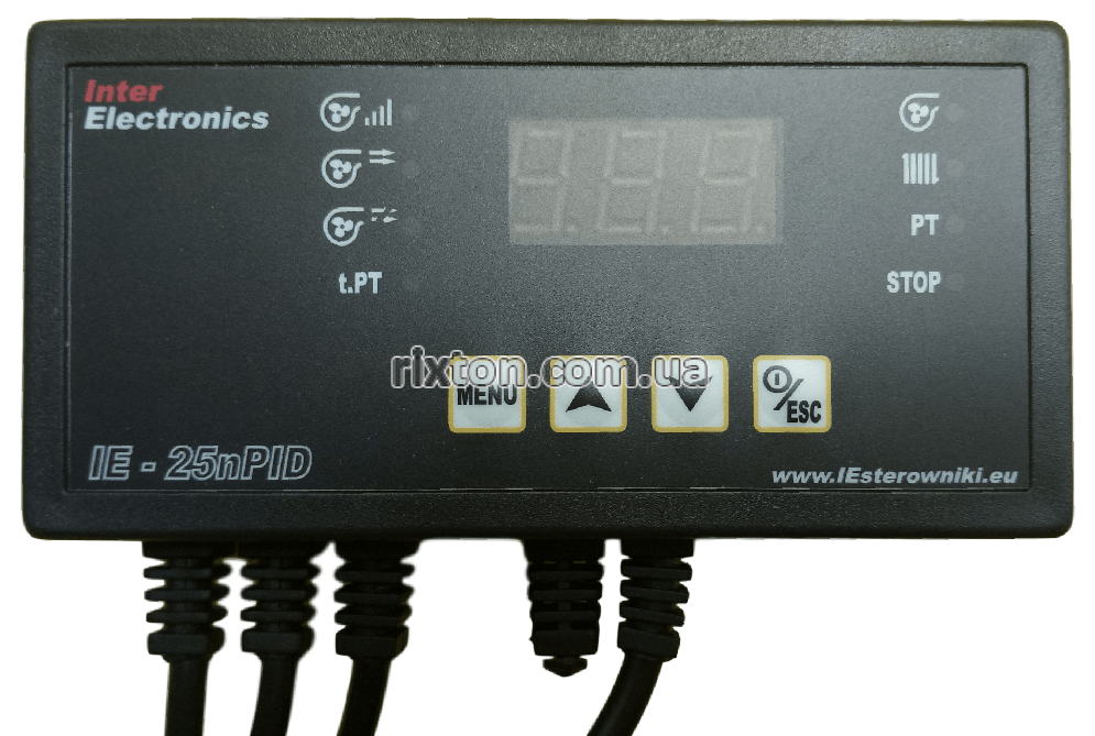 Автоматика для твердопаливних котлів Inter Electronics IE-25nPID