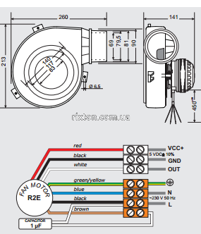 Вытяжной вентилятор MplusM WW 150-05 (EBM)