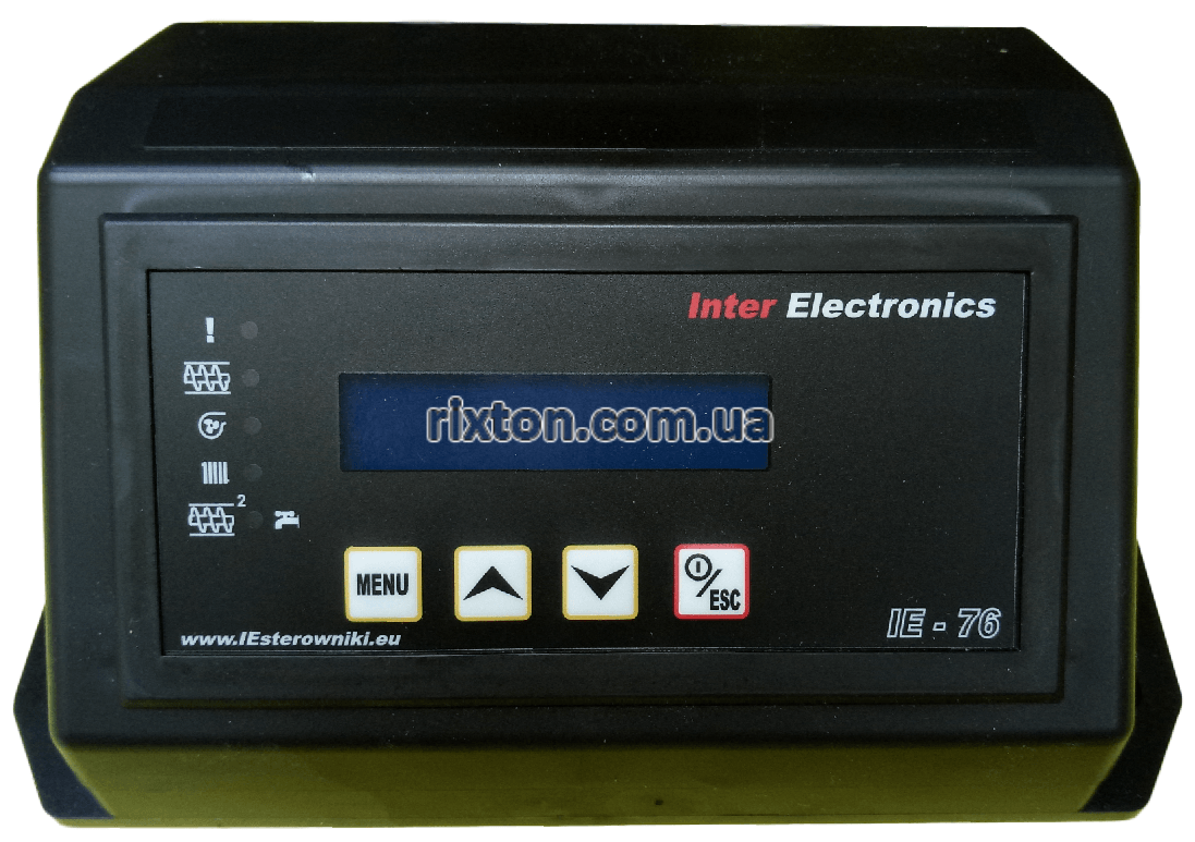 Автоматика для твердотопливных котлов Inter Electronics IE-76 v1 T2 25кВт (0.0.13)