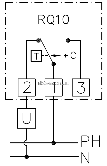 Механічний кімнатний регулятор температури Cewal RQ 10