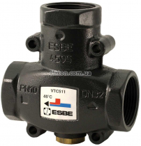 Трехходовой смесительный клапан Esbe VTC 511 60°C DN32 1 1/4