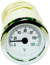 Термометр с выносным датчиком круглый SVT 52 P 0-120°C 1000мм хром LT144