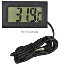 Термометр цифровой с выносным датчиком 25х45 -10+110°C 800мм черный