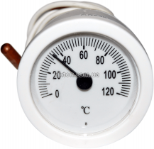 Термометр с выносным датчиком круглый SVT 52 P 0-120°C 1000мм белый LT144