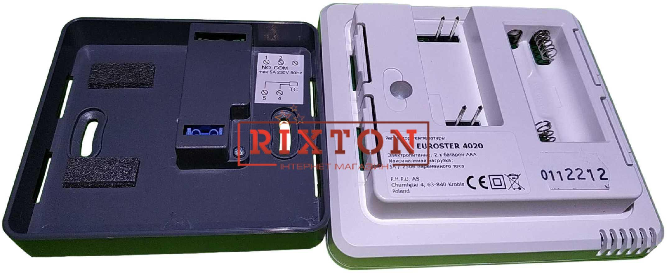 Комнатный регулятор температуры Euroster 4010 TXRX