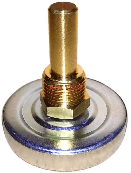 Термометр біметалевий аксіальний Cewal PSZ 63 G (Ø63mm 0-120°C L-50)