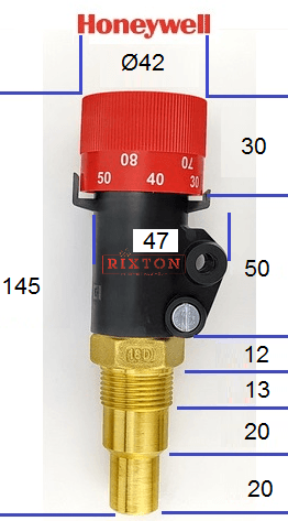 Регулятор тяги для котла Honeywell FR124-3/4A с цепочкой