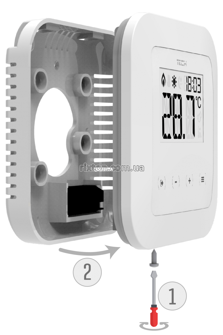 Комнатный регулятор температуры Tech ST-295-v3 (белый)