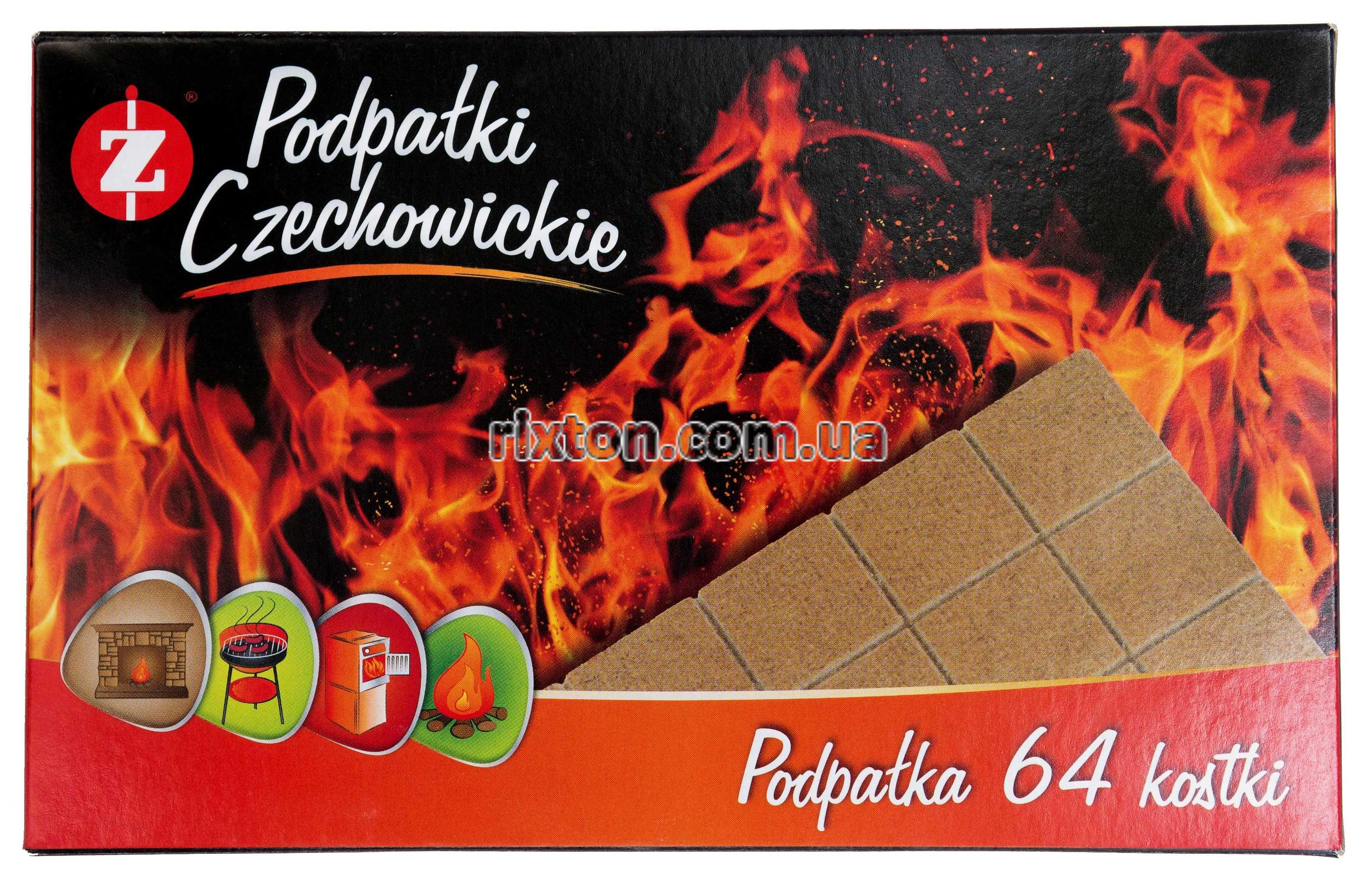 Разжигатели огня Czechowice в картонной упаковке 64 шт.