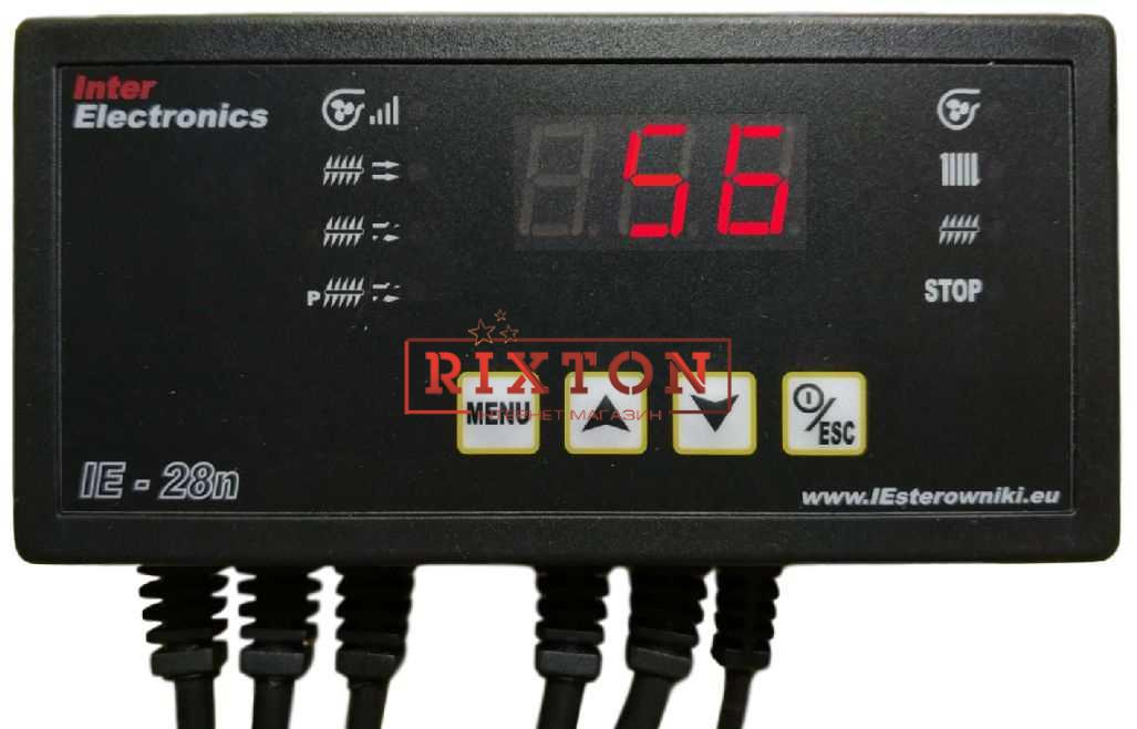 Автоматика для твердопаливних котлів Inter Electronics IE-28n
