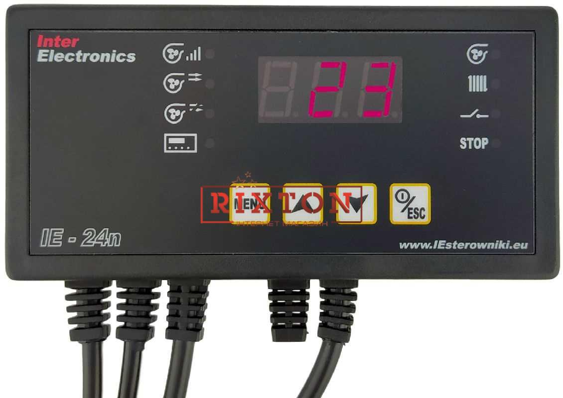 Автоматика для твердопаливних котлів Inter Electronics IE-24n (v13) Автоматика для твердопаливних котлів Inter Electronics IE-24n (v13)