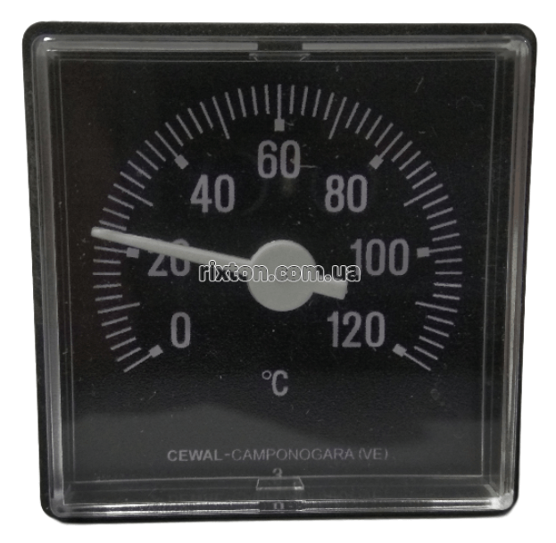 Термометр з виносним датчиком квадратний Cewal TQ 45 P (45х45мм 0-120°С L-1500 мм)