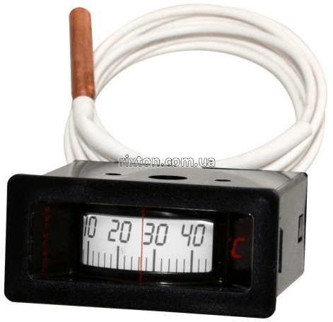 Термометр с виносним датчиком прямокутний Arthermo RO 88 Black (58x52x55мм 0-120°С 1500мм)