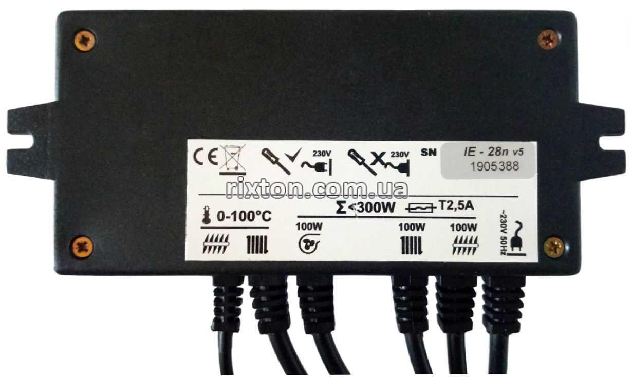 Автоматика для твердотопливных котлов Inter Electronics IE-28n