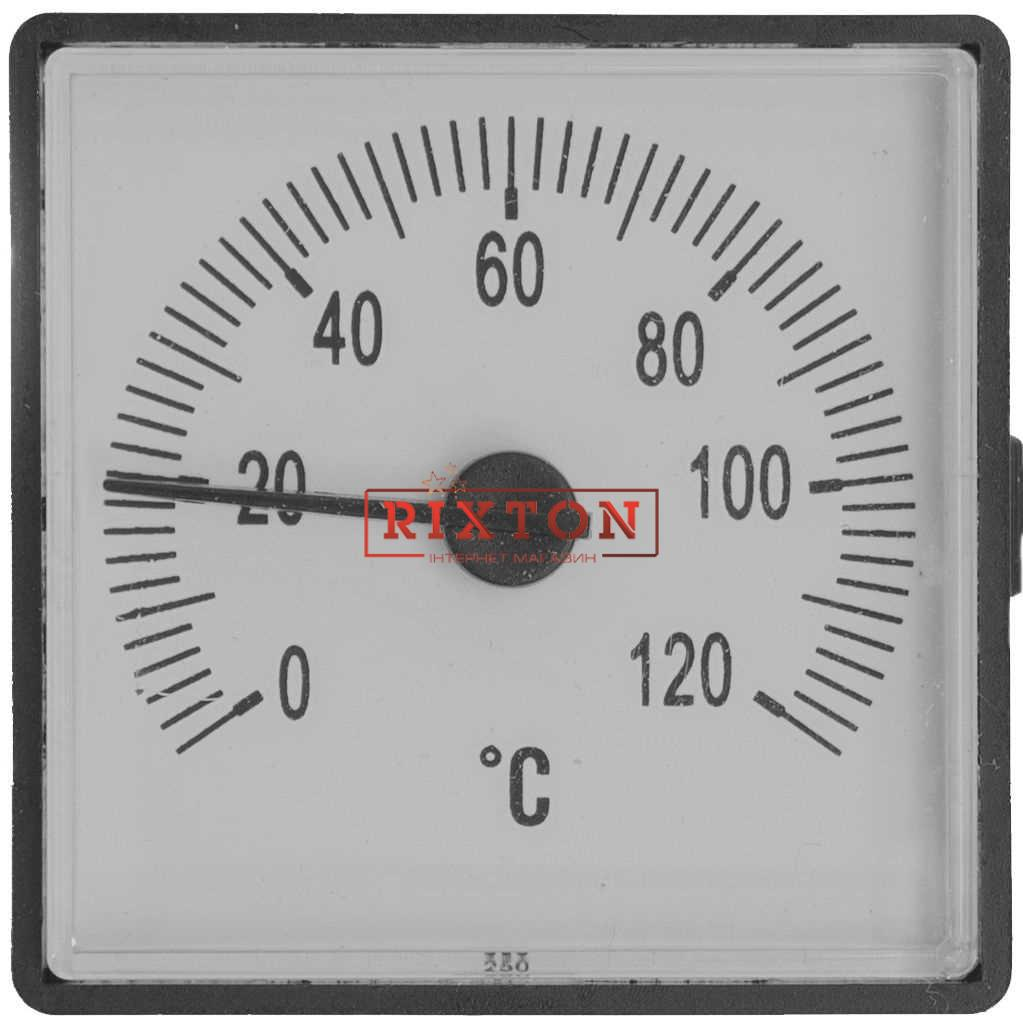Термометр з виносним датчиком квадратний 45х45мм 0-120°C 1000мм LT151