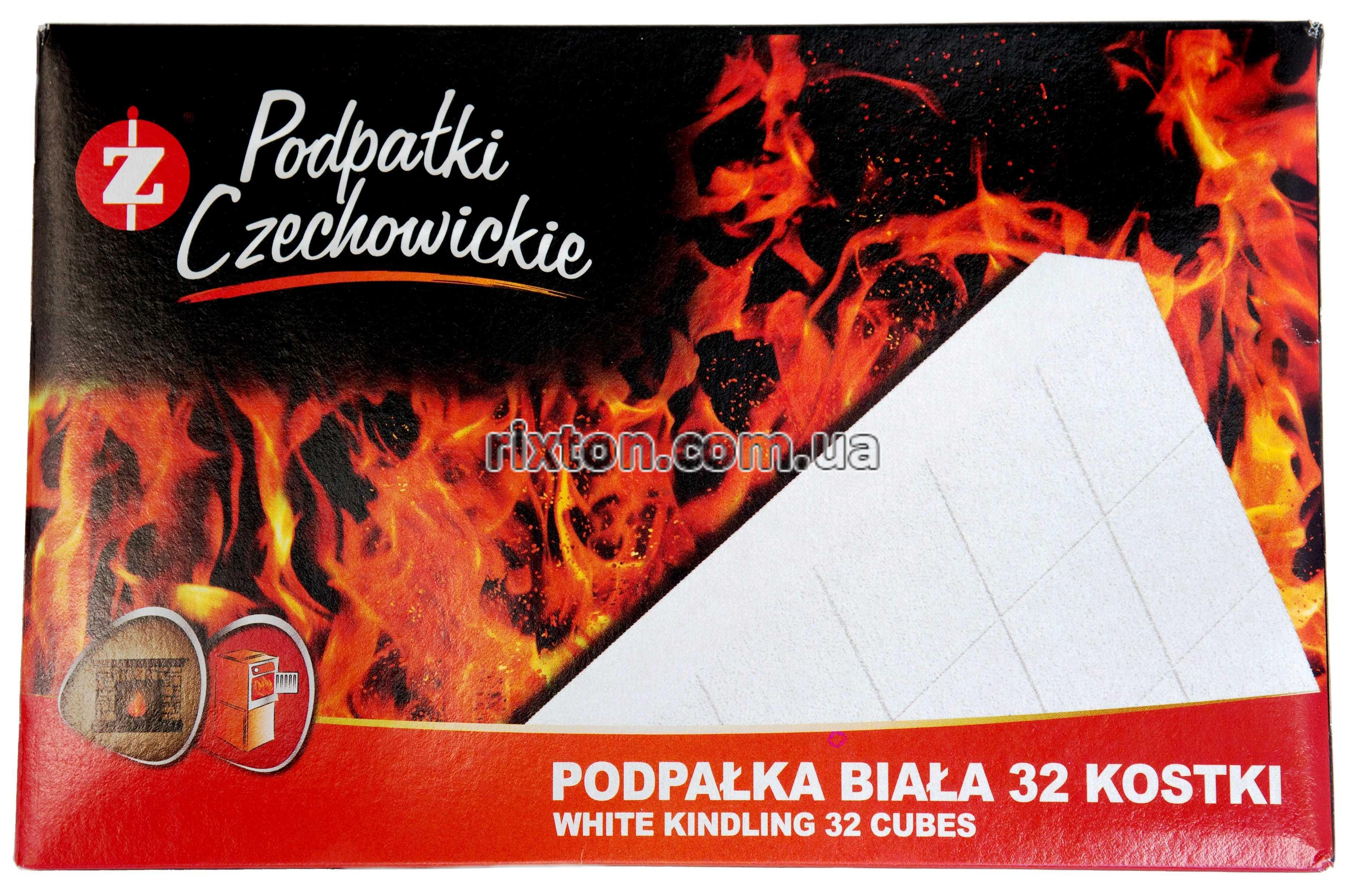 Разжигатели огня Czechowice в картонной упаковке белые 32 шт.