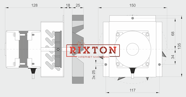 Витяжний вентилятор MplusM WWK 150 /60W (PRZ)