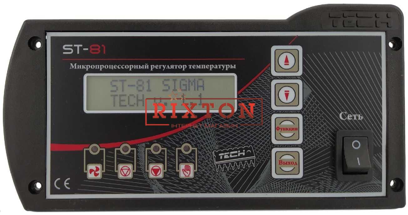 Автоматика для твердотопливных котлов Tech ST-81 Sigma