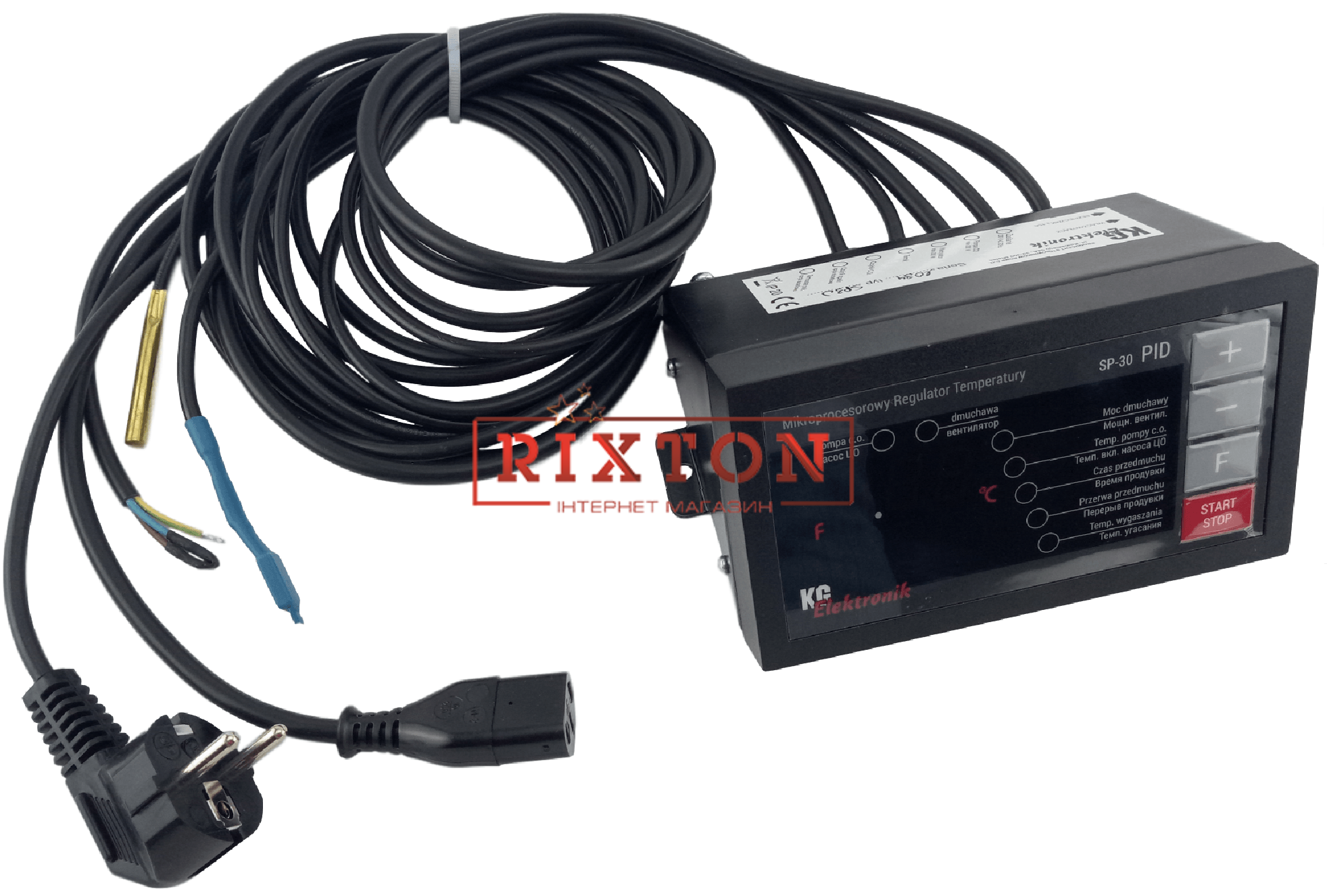 Автоматика для твердопаливних котлів KG Elektronik SP-30 PID (без датчика димових газів)