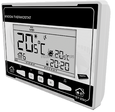 Комнатный регулятор температуры Tech ST-290-v3 (чёрный)