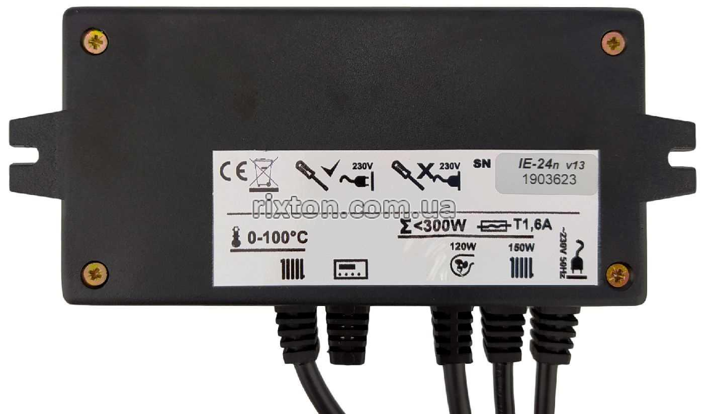 Автоматика для твердопаливних котлів Inter Electronics IE-24n (v13)