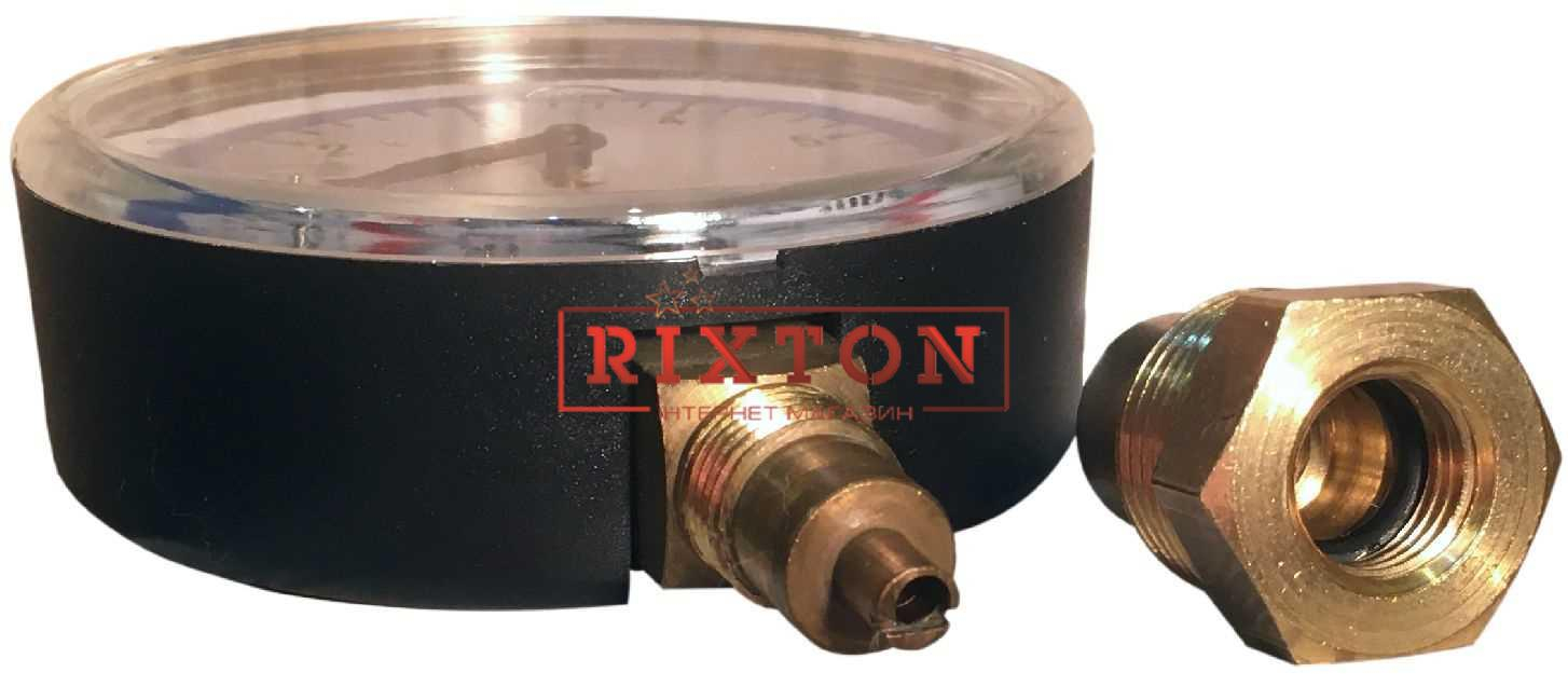 Термоманометр радіальний Cewal TRR 80 VI (0-6Bar 0-120°C)