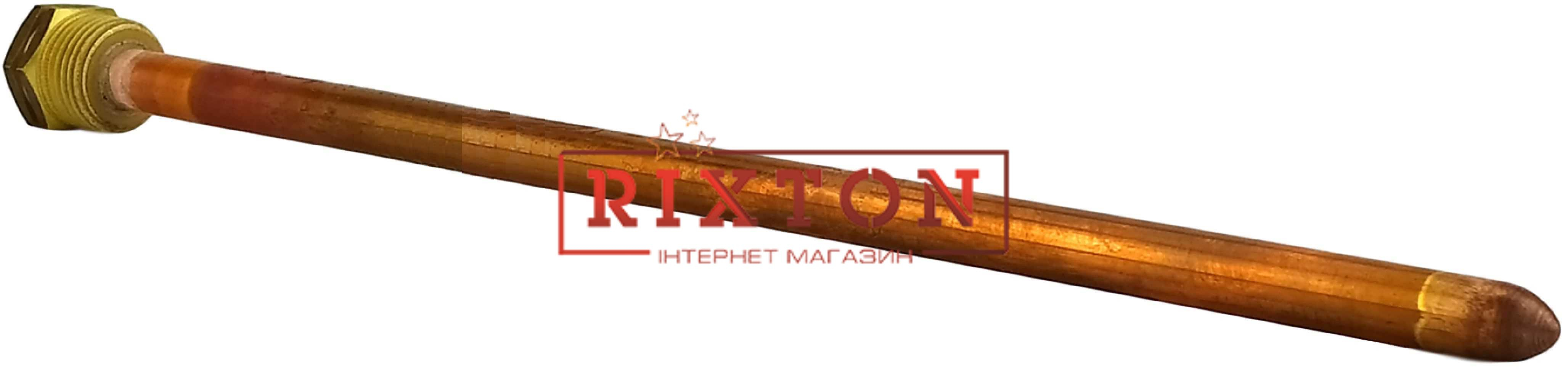 Погружная гильза медная для датчика температуры 1/2