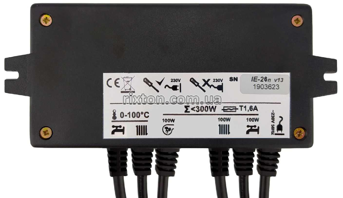 Автоматика для твердопаливних котлів Inter Electronics IE-26n