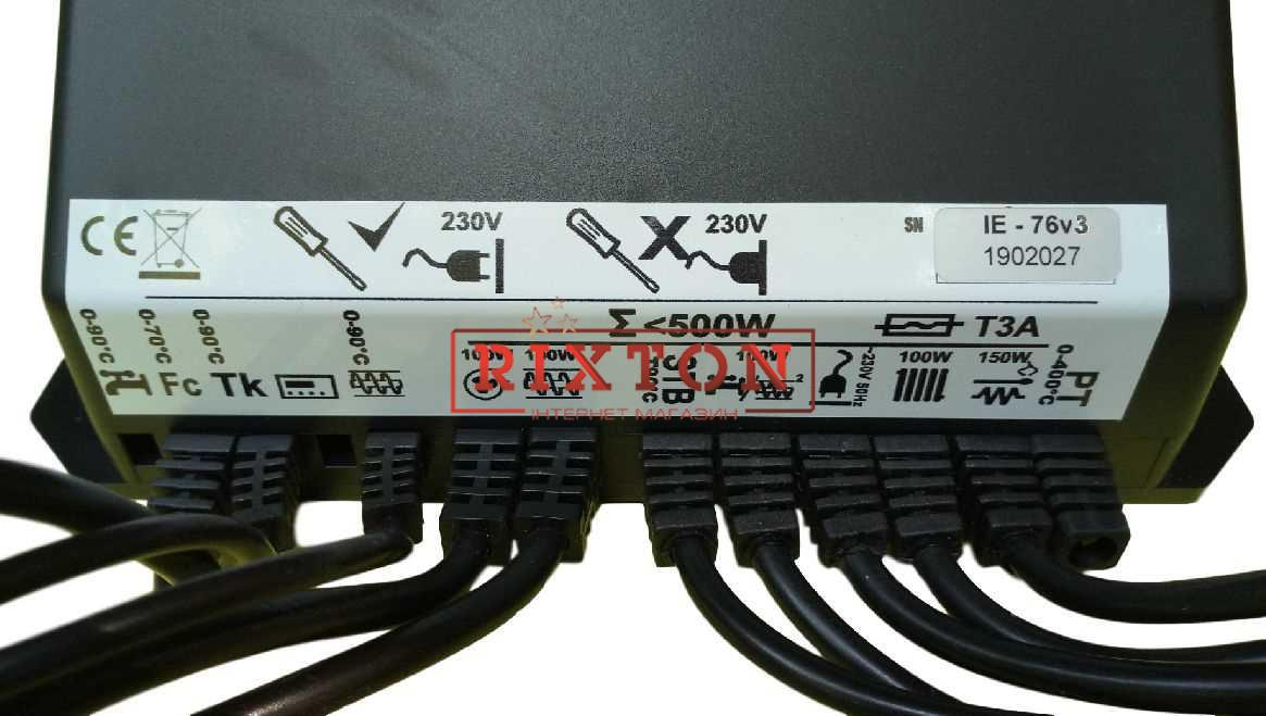 Автоматика для твердопаливних котлів Inter Electronics IE-76 v3