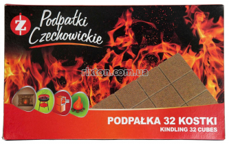 Разжигатели огня Czechowice в картонной упаковке 32 шт.