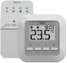 Кімнатний регулятор температури Tech ST-295-v2 (бездротовий) (білий)