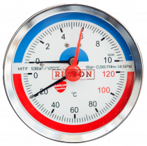 Термоманометр аксіальний Sanlux Termo (MTF 0-10Bar 0-120°C)