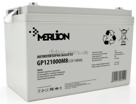 Акумулятор мультигелевий Merlin AGM GP121000M8 12V 100Ah White Q1